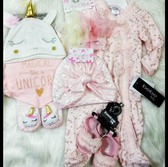 Bebe Baby Other - Magical Unicorn + Mermaid Infant Caps NWT